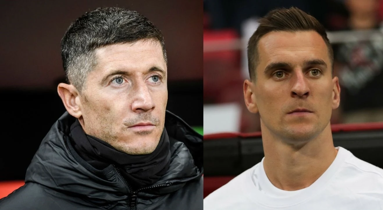 Robert Lewandowski i Arkadiusz Milik Robert Lewandowski i Arkadiusz Milik