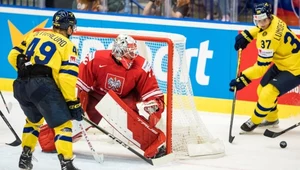 Fabian Zetterlund (nr 49) w meczu z Polską