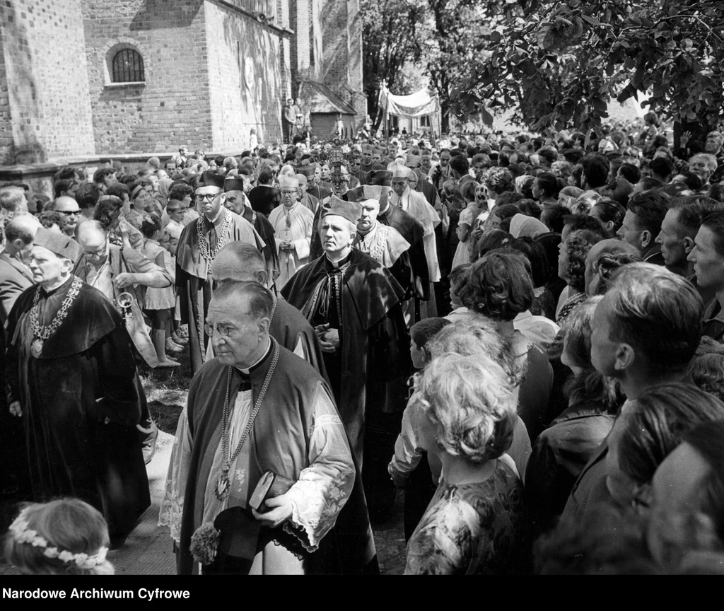 Procesja Bożego Ciała, Sandomierz, 1966  r.