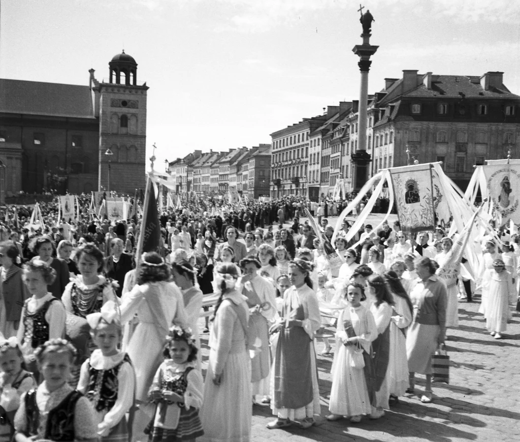 Procesja Bożego Ciała, Warszawa 1958 r.