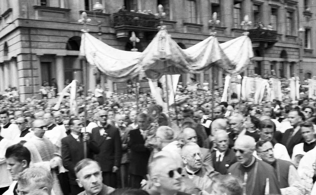 Procesja Bożego Ciała, Warszawa 1958 r.