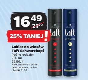 Taft Ultra Lakier do włosów 250 ml niska cena