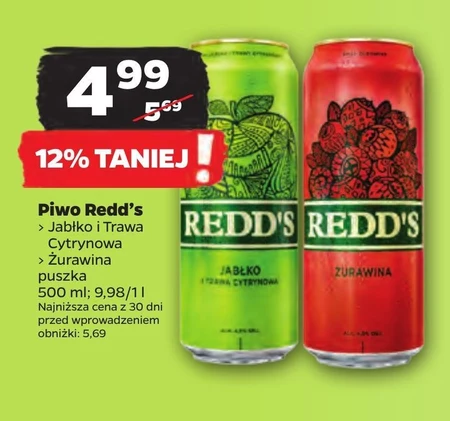 Redd's Piwo smak żurawiny 500 ml