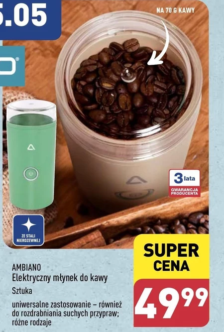 Młynek do kawy Ambiano