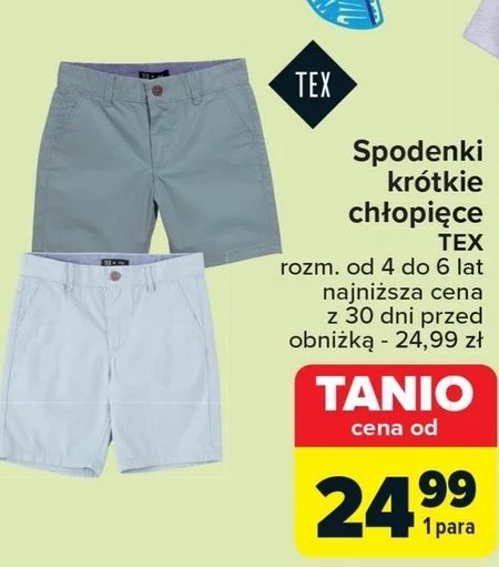 Spodenki chłopięce TEX