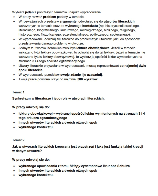 Matura 2024: Język polski, poziom rozszerzony. Arkusz CKE, odpowiedzi - strona 5