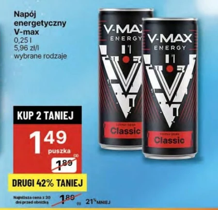 Napój energetyczny V-max