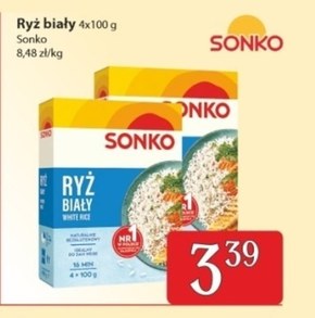 Sonko Ryż biały 400 g (4 x 100 g) niska cena