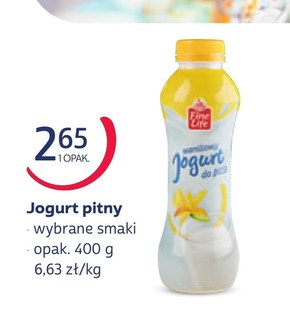 Jogurt pitny Fine life niska cena