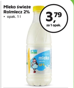 Rolmlecz Mleko świeże 2,0% 1 l niska cena