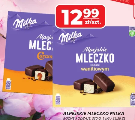 Milka Alpejskie Mleczko Pianka o smaku waniliowym 330 g