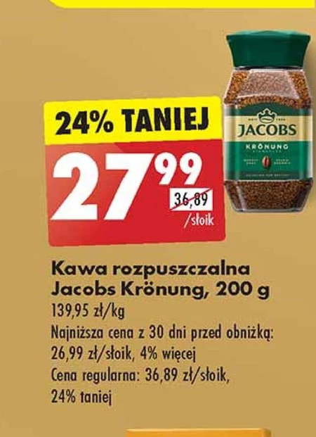 Jacobs Krönung Kawa rozpuszczalna 200 g