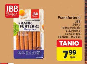 JBB Bałdyga Frankfurterki klasyczne 240 g niska cena