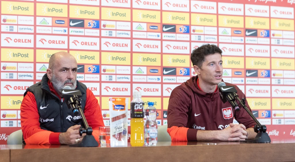 Michał Probierz i Robert Lewandowski Michał Probierz i Robert Lewandowski