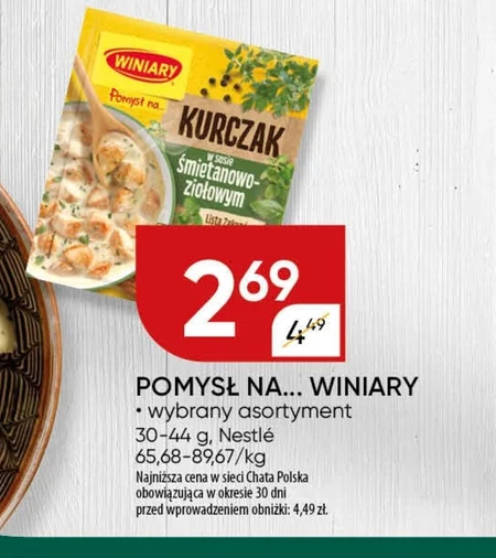 Winiary Pomysł na... Kurczak w sosie śmietanowo-ziołowym 30 g