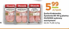 Olewnik Sucha krakowska z szynki 90 g niska cena