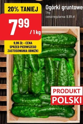 Ogórki Polski niska cena