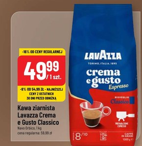 Lavazza Crema E Gusto Espresso Kawa ziarnista palona 1000 g niska cena