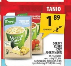 Gorący kubek Knorr niska cena