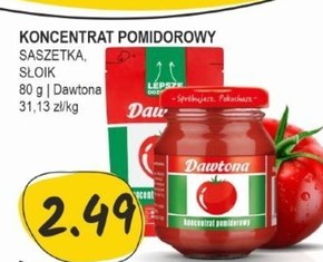 Dawtona Koncentrat pomidorowy 80 g niska cena