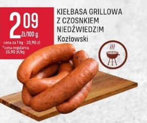 Kiełbasa grillowa Kozłowski niska cena