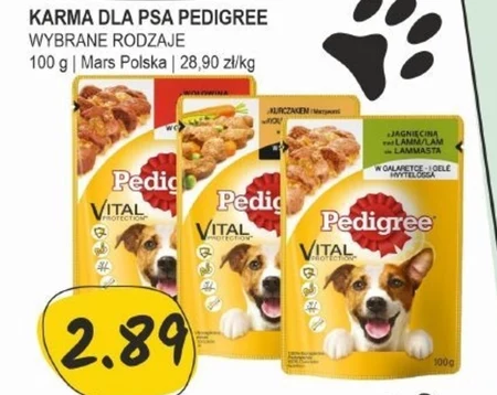 Pedigree Mokra karma dla dorosłych psów z mieszanką wołowiny i wątróbki w galaretce 100 g