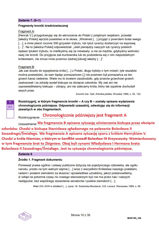 Matura 2024. Historia rozszerzona. Arkusz CKE i odpowiedzi - strona 10 Matura 2024. Historia rozszerzona. Arkusz CKE i odpowiedzi - strona 10