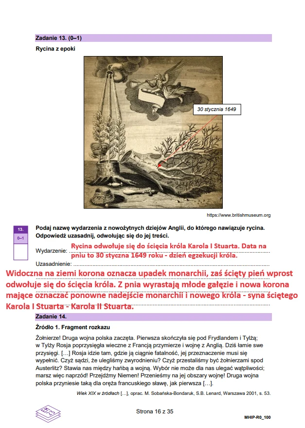 Matura 2024. Historia rozszerzona. Arkusz CKE i odpowiedzi - strona 16 Matura 2024. Historia rozszerzona. Arkusz CKE i odpowiedzi - strona 16