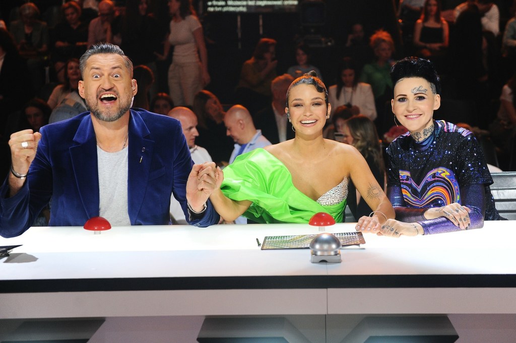 Marcin Prokop, Julia Wieniawa i Agnieszka Chylińska w finale "Mam talent"