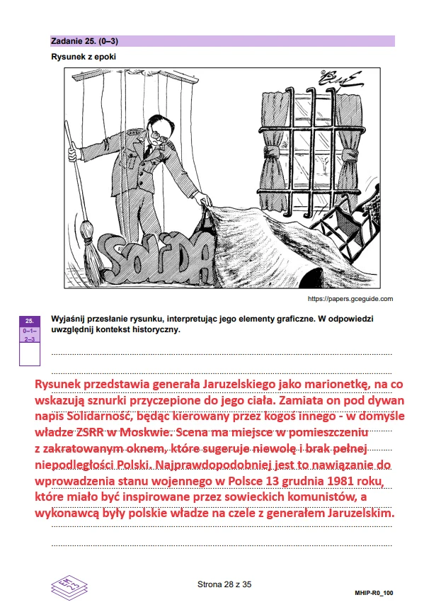Matura 2024. Historia rozszerzona. Arkusz CKE i odpowiedzi - strona 28 Matura 2024. Historia rozszerzona. Arkusz CKE i odpowiedzi - strona 28
