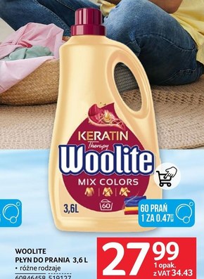 Woolite Keratin Therapy Płyn do prania do kolorów 3,6 l (60 prań) niska cena
