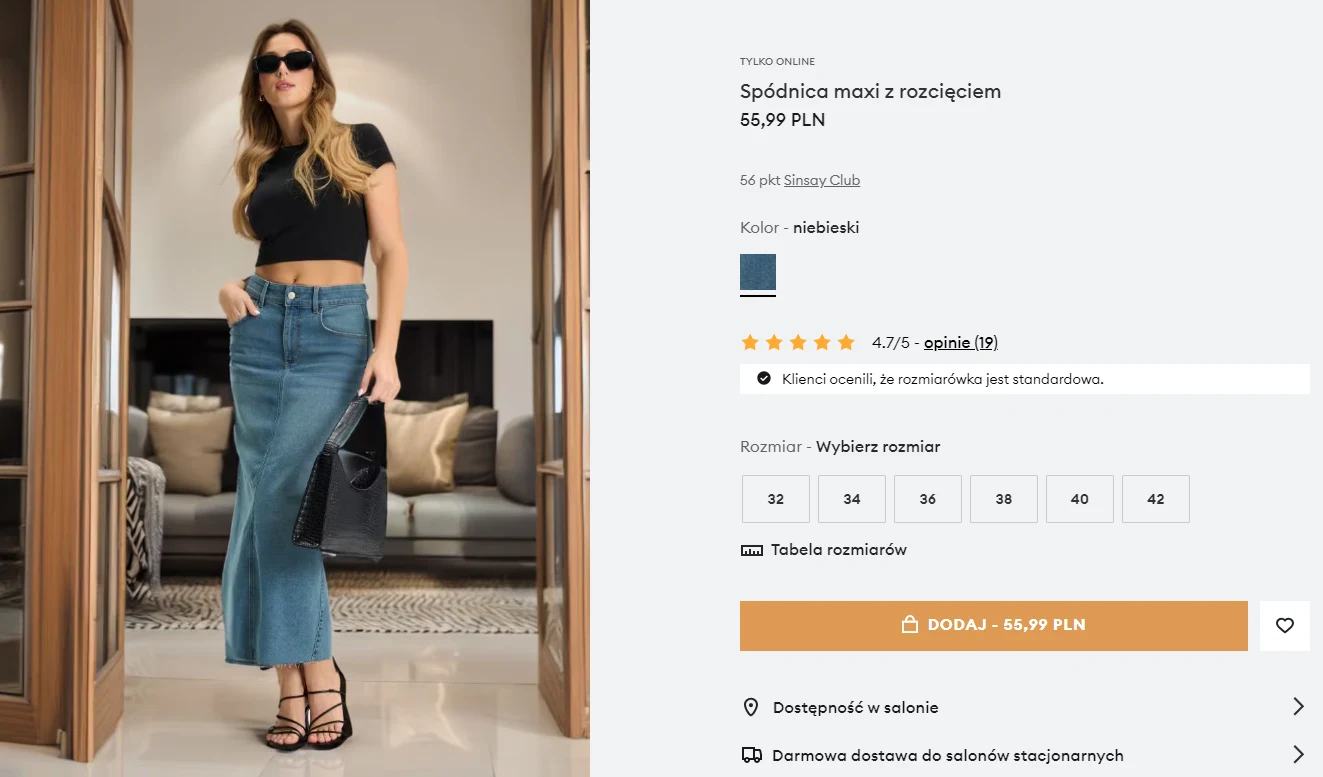 Wspaniała spódnica jeansowa w ofercie Sinsay! Wspaniała spódnica jeansowa w ofercie Sinsay!