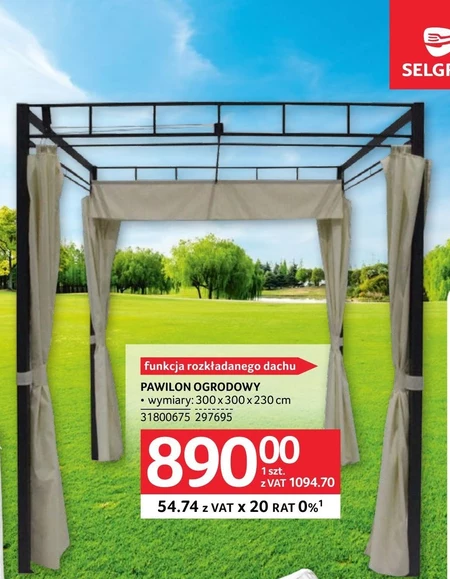 Pawilon ogrodowy
