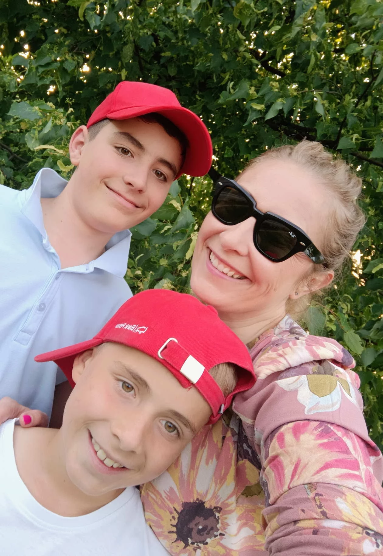 Edyta Kajoch z synami Edyta Kajoch z synami
