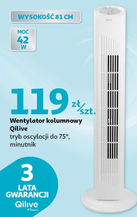 Wentylator Qilive - promocja Auchan Hipermarket - Ding.pl