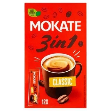 Mokate 3in1 Classic Rozpuszczalny napój kawowy w proszku 204 g (12 x 17 g) - 0