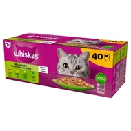 Whiskas Mokra karma dla dorosłych kotów mix smaków galaretka 3,40 kg (40 x 85 g)