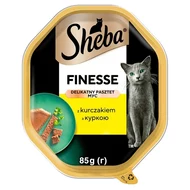 Sheba Finesse Mokra karma dla dorosłych kotów delikatny pasztet z kurczakiem 85 g