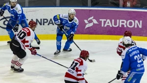Kadr z meczu Re-Plast Unia Oświęcim - Comarch Cracovia