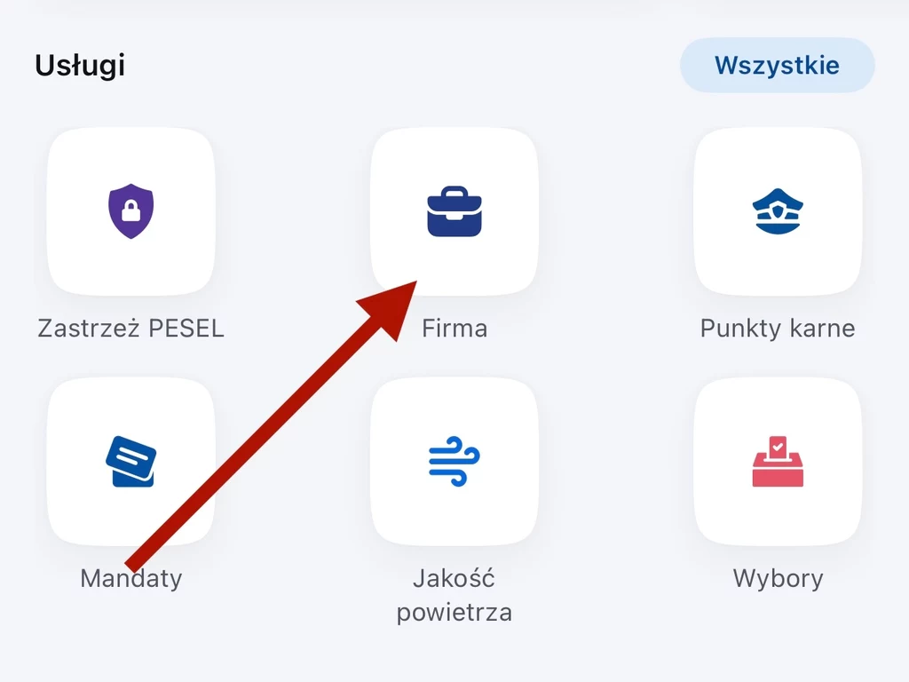 Aktualizacja aplikacji mObywatel dodała usługę Firma.