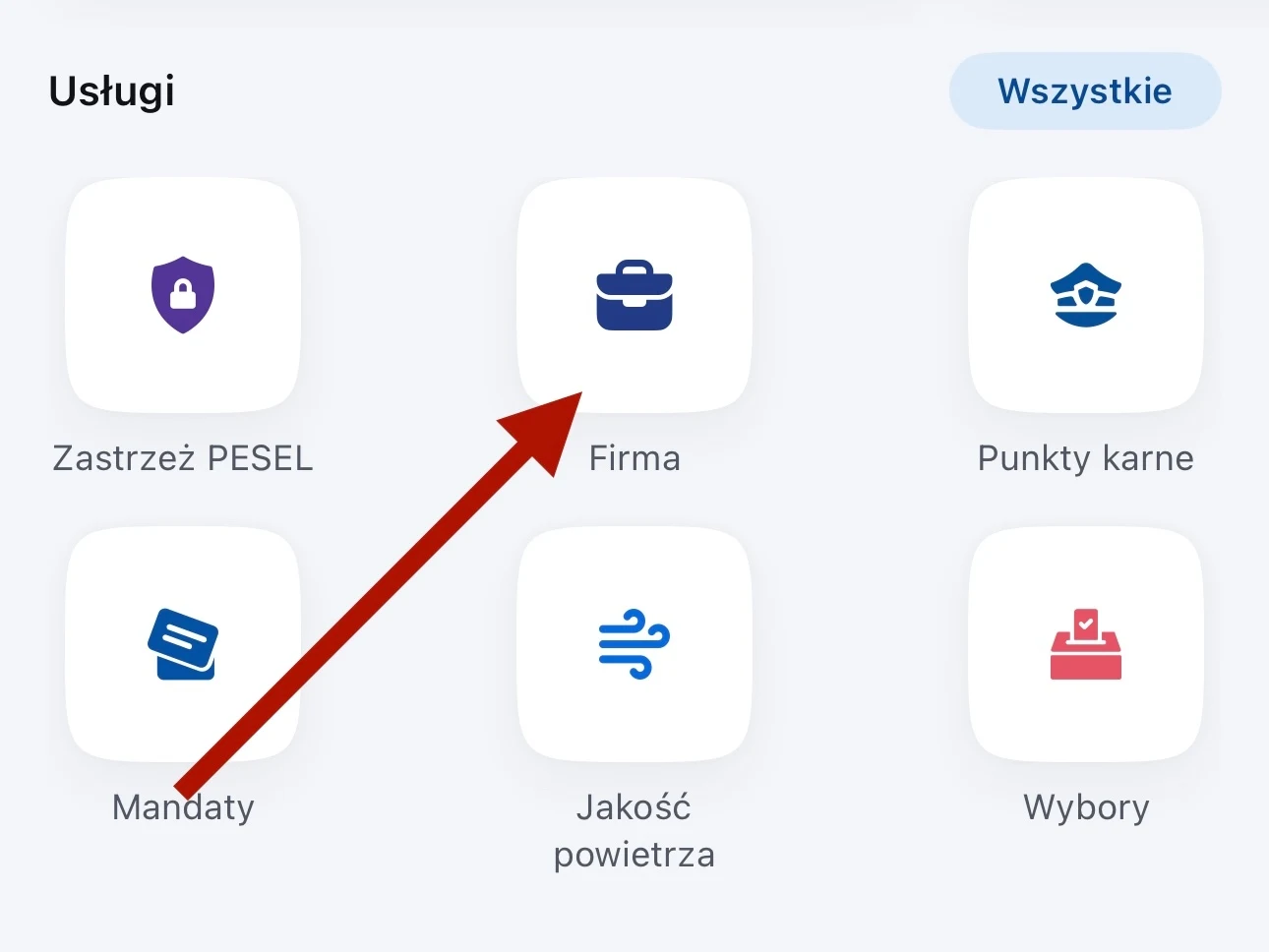 Aktualizacja aplikacji mObywatel dodała usługę Firma.