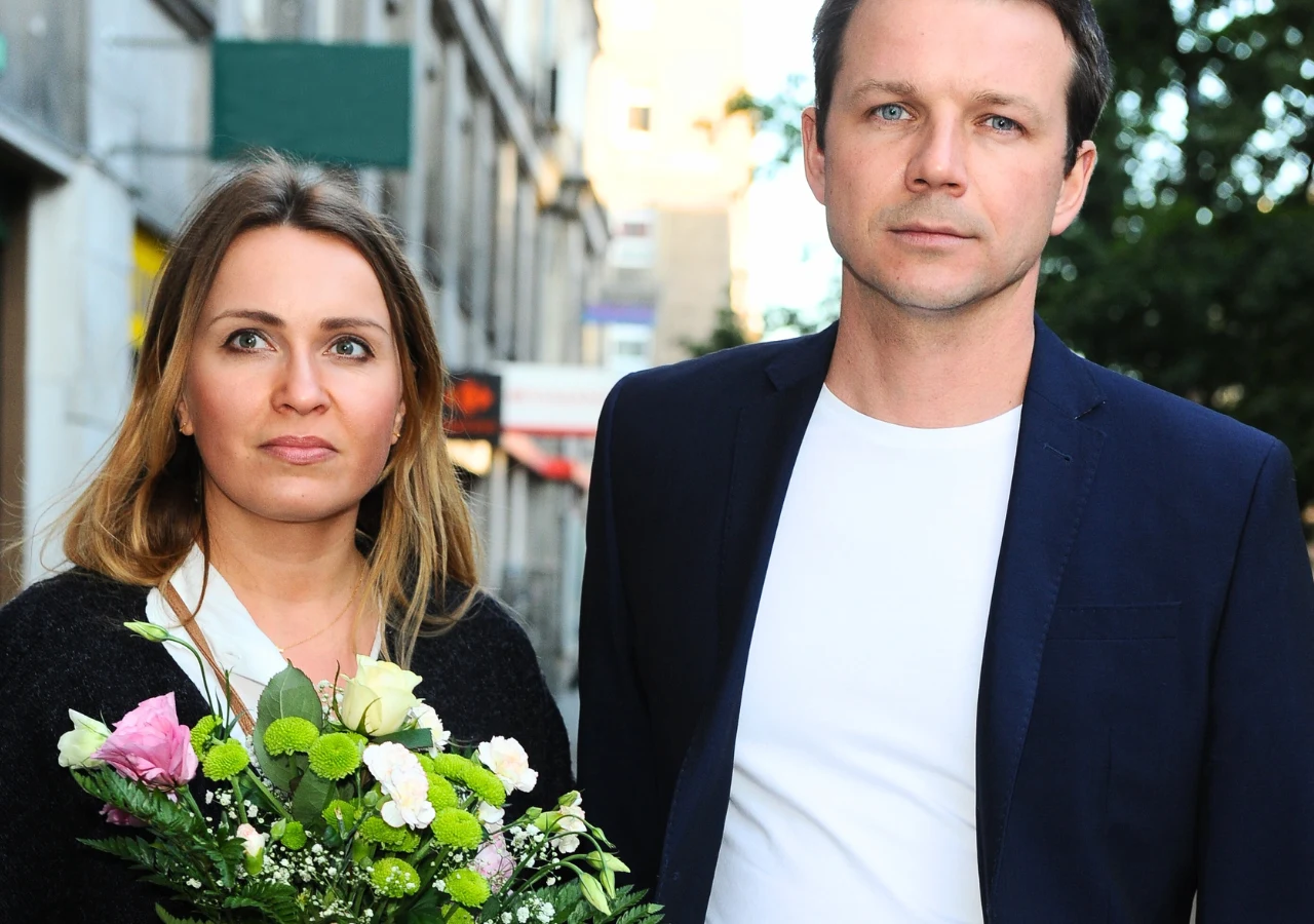 Lesław Żurek z żoną Lesław Żurek z żoną