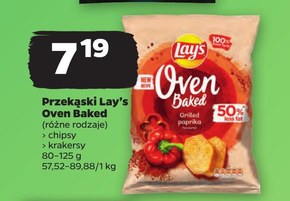 Lay's Oven Baked Krakersy wielozbożowe o smaku pomidor z bazylią 80 g niska cena