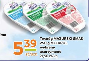 Mlekpol Mazurski Smak Twaróg tłusty 250 g niska cena