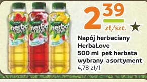 Herbapol HerbaLove Napój owocowo-herbaciany zielona herbata poziomka i rumianek 500 ml niska cena