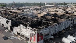 Zgliszcza hali targowej Marywilska 44