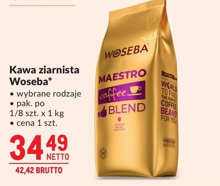 Woseba Maestro Coffee Blend Kawa palona ziarnista 1000 g