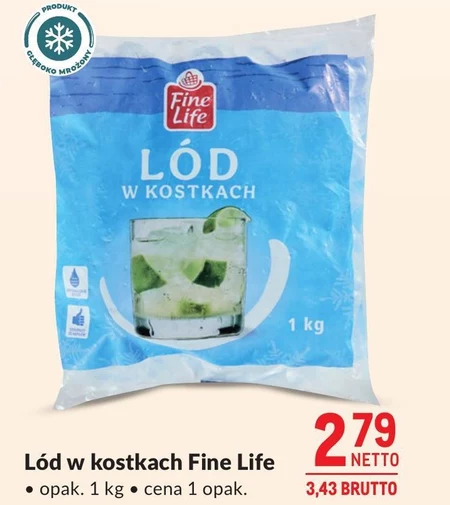 Lód w kostkach Fine life