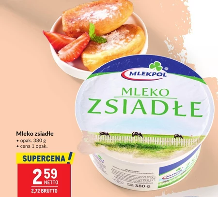 Mlekpol Mleko zsiadłe 380 g