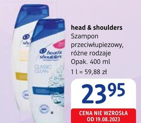 Head & Shoulders Classic Clean Codzienny Szampon Przeciwłupieżowy 400 ml. Efekt świeżości niska cena